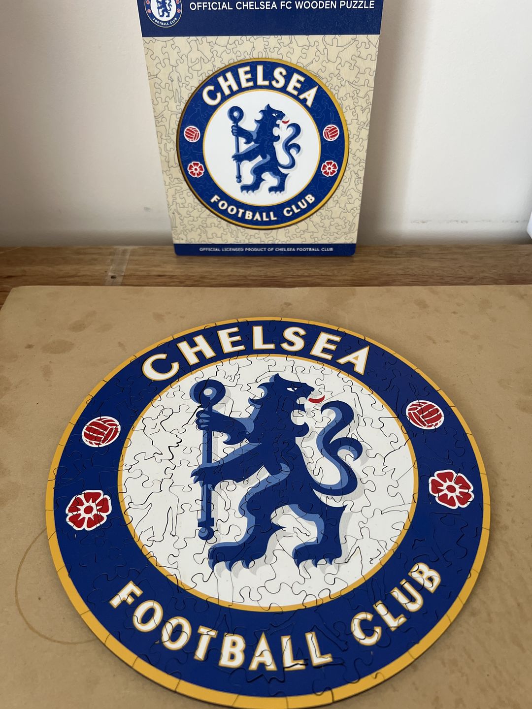 Customer photo review of Chelsea FC® Logo - Official Wooden Puzzle