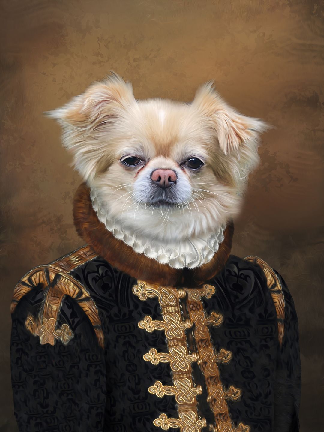 Customer photo review of The Count: Custom Pet Portrait