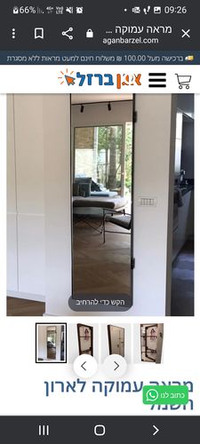 Customer photo review of דלת מראה להסתרת ארון חשמל