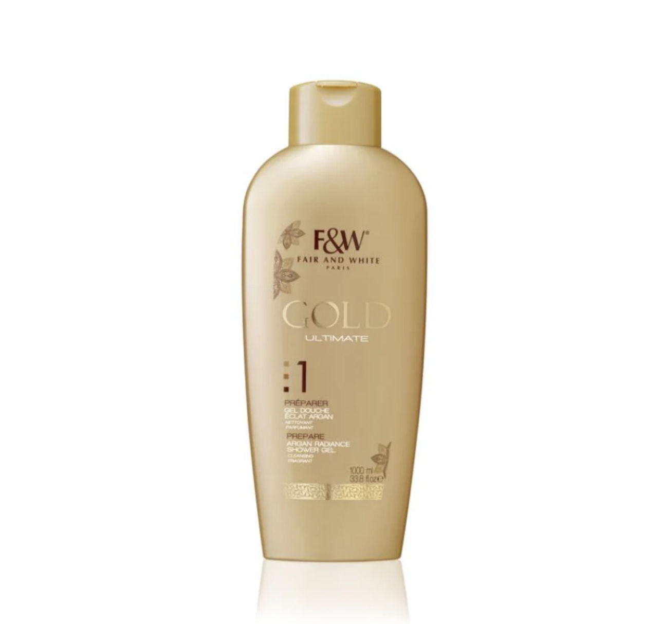 Customer photo review of Fair and White 1: Gold Argan Shower Gel 1000ml / 33.81 fl Oz