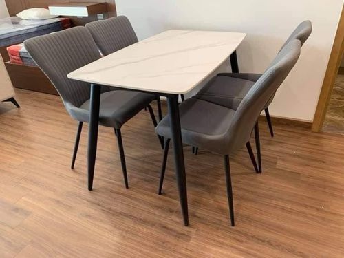 Customer photo review of Bàn ăn mặt đá Ceramic, chân sắt sơn tĩnh điện - CLASSIC