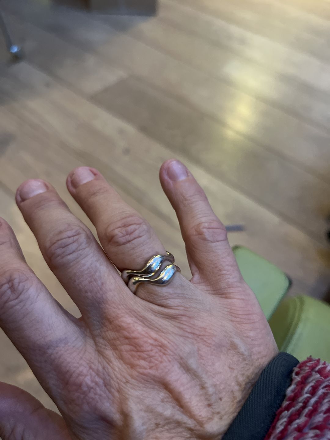 Customer photo review of Silver Wave Ring