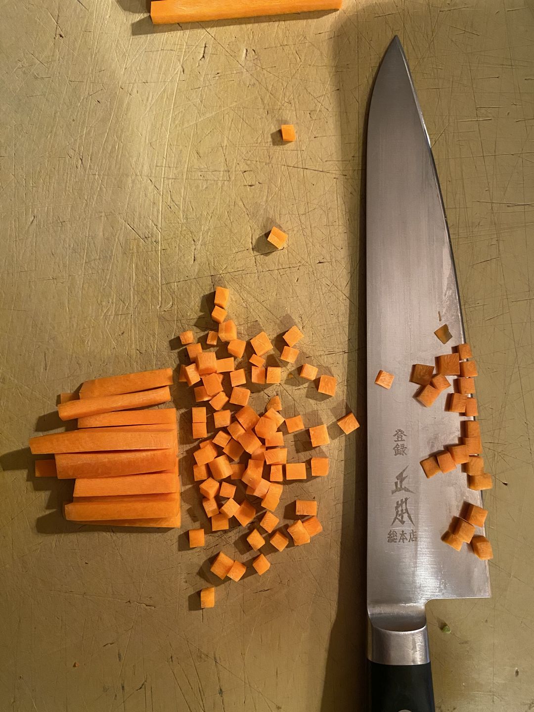 Customer photo review of Masamoto VG Gyutou 210mm (8.3")