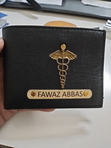 Customer photo review of Premium Quality Men's Wallet With Name & Charm