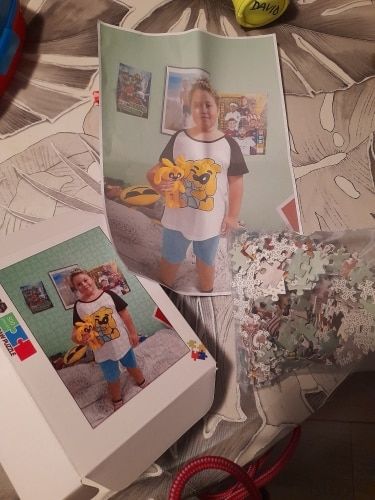 Customer photo review of פאזל בהתאמה אישית