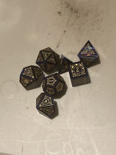Customer photo review of Mystery DnD Dice Set Mystery Box