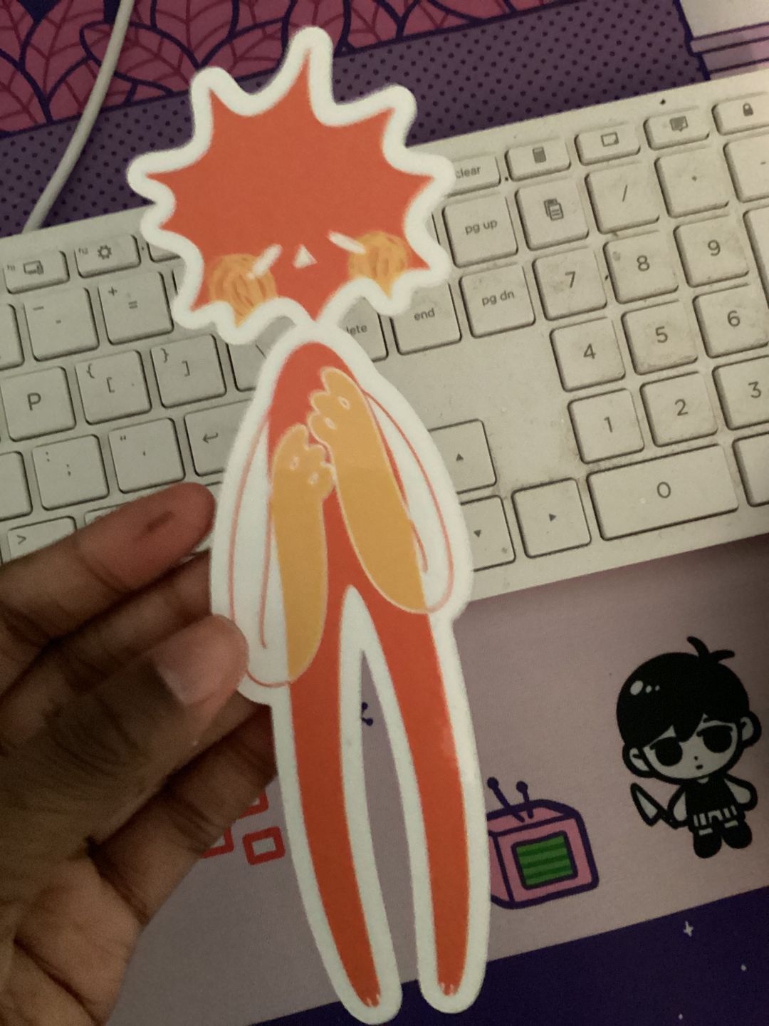 Customer photo review of Minimalistic Space People Bookmark