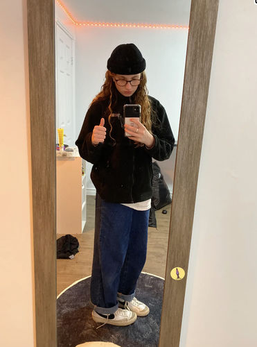 Customer photo review of The North Face Fleece Zip Up Sweatshirt Youth Size XL