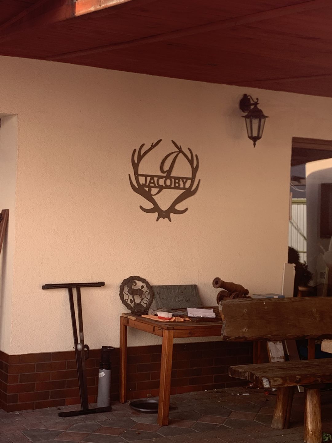 Customer photo review of Monogramm - Hirschgeweih aus edlem Stahl (personalisierbar)