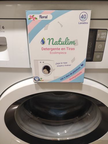 Customer photo review of Eco-Tiras de Detergente 40 lavados Natulim