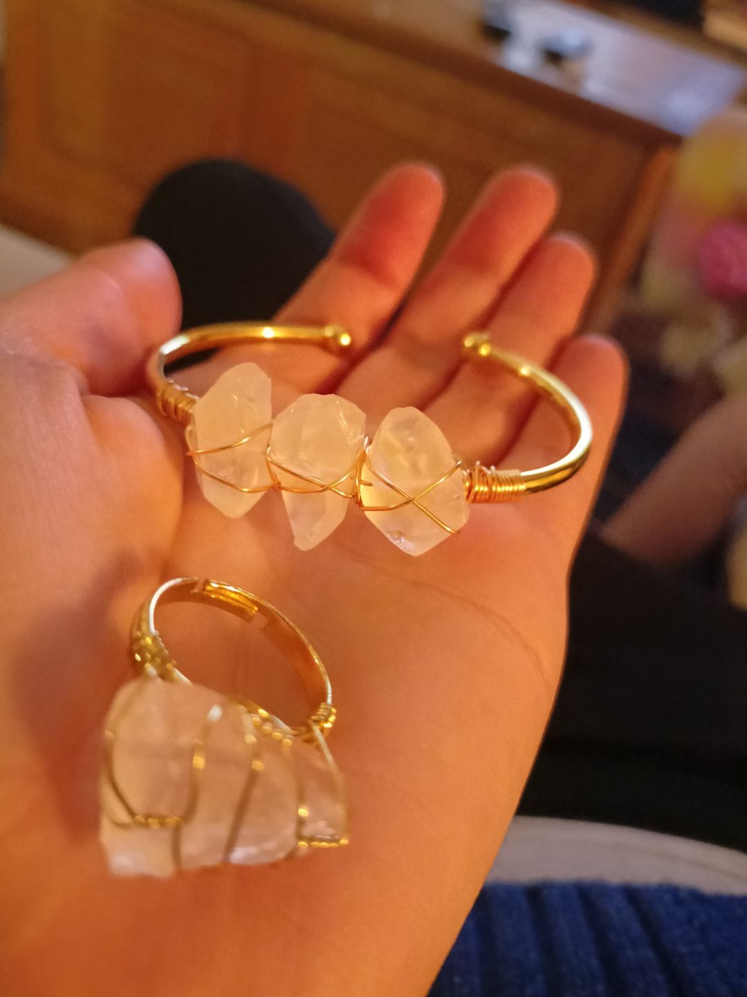 Customer photo review of Bracelet "Magicienne" en Cristal de roche