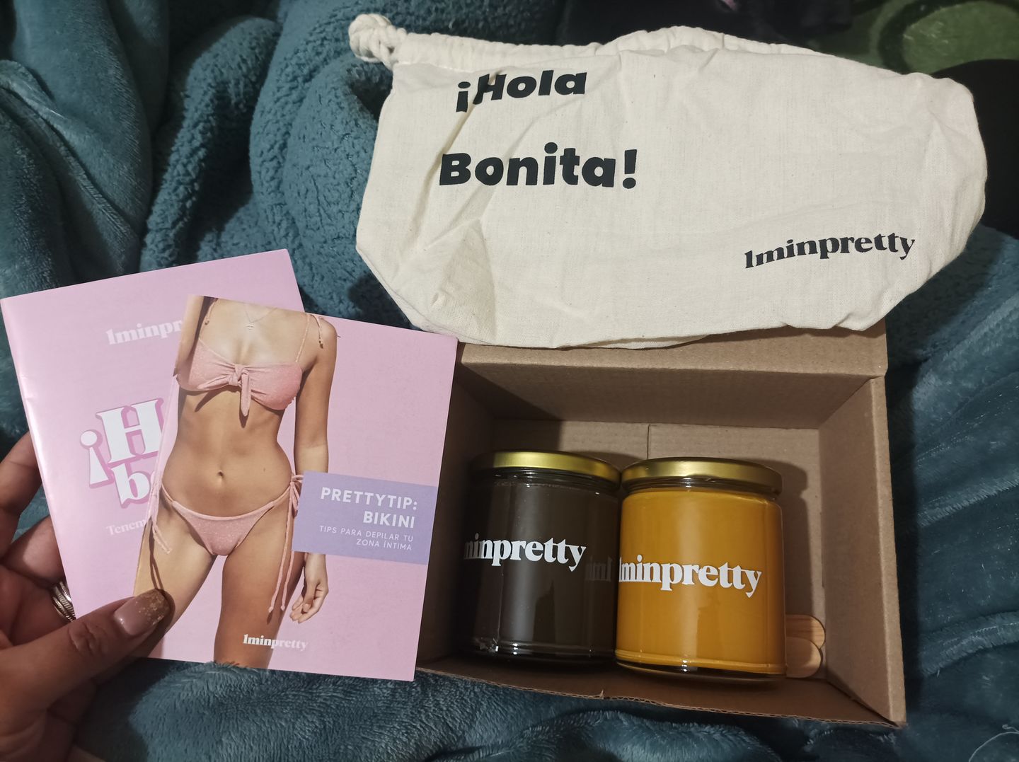 Customer photo review of Kit de 2 tarros de cera con envío gratis mx