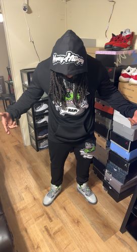 Customer photo review of Money Hungry Chenille Hoodie and Joggers Set
