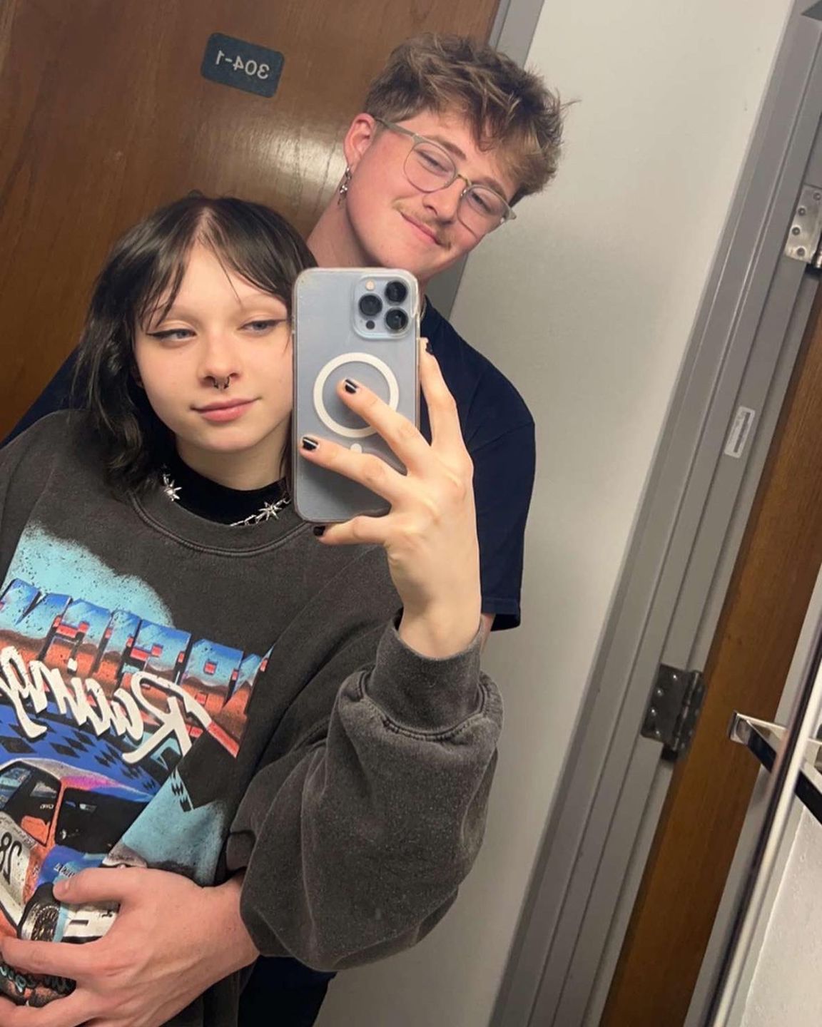 Customer photo review of DOWN YOUR THROAT EARRING