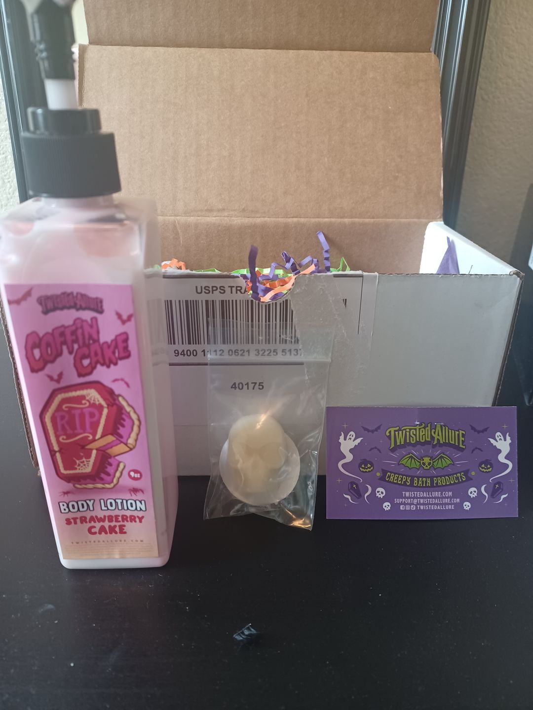 Customer photo review of Coffin Cake Body Lotion (Strawberry Cake)