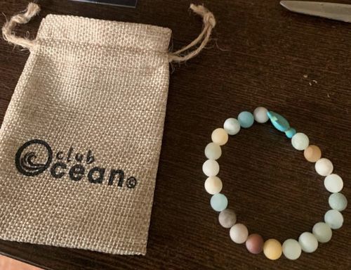 Customer photo review of "Turtle" tracking bracelet