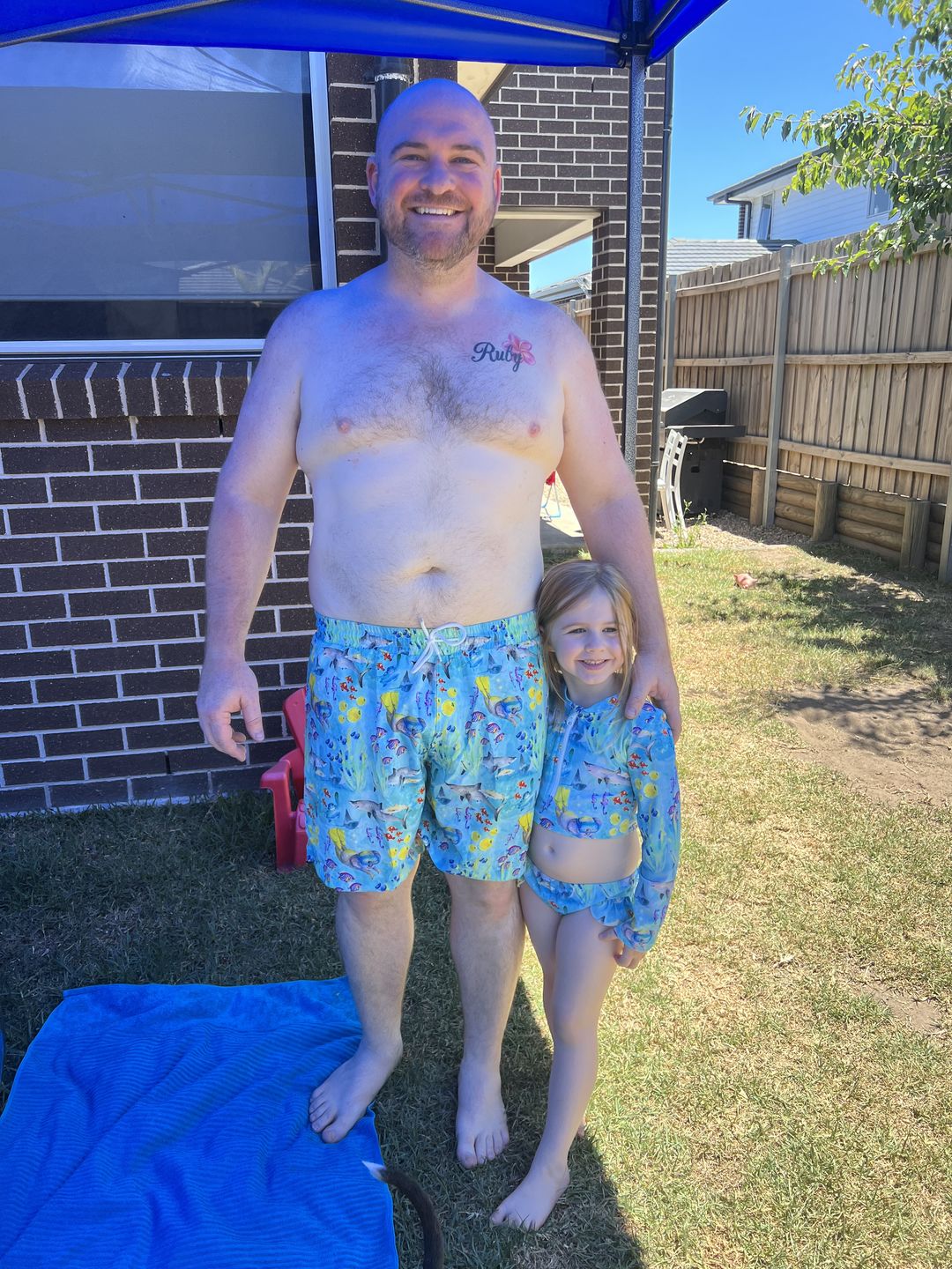 Customer photo review of Great Barrier Reef Men's Boardshorts
