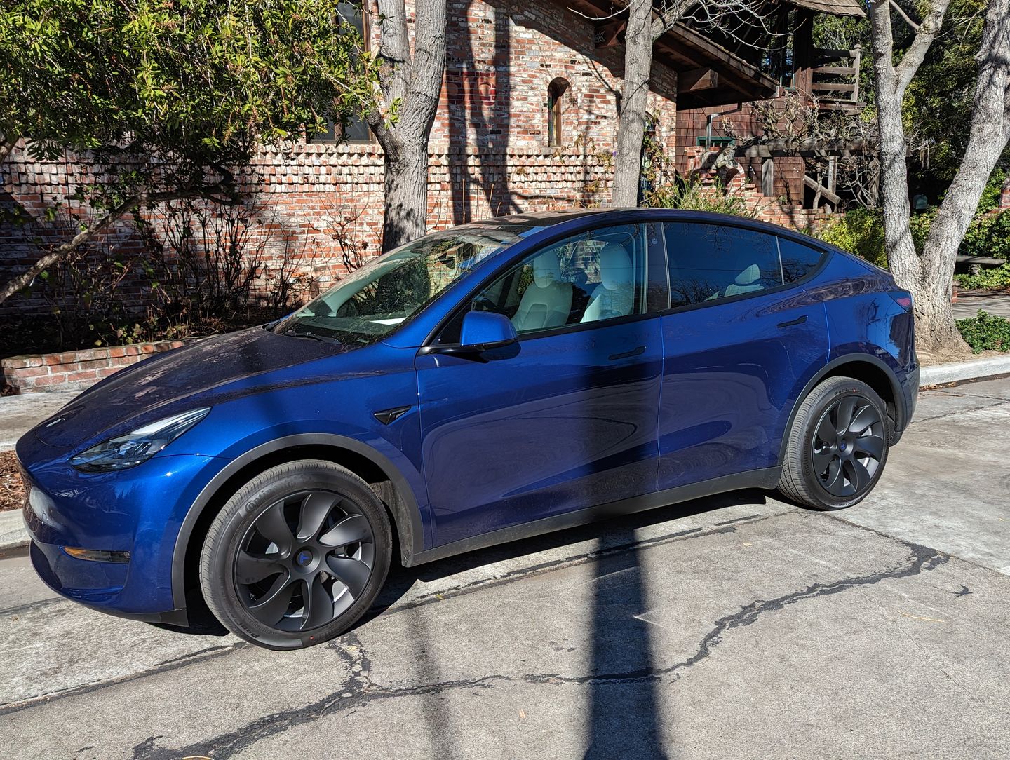 Customer photo review of TESPLUS 19'' Induction Style Wheel Cover for Model Y