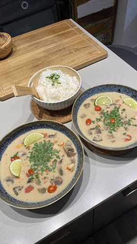 Customer photo review of Tom Kha Kochbox (für 3-4 Portionen) in der Schilfgrastasche