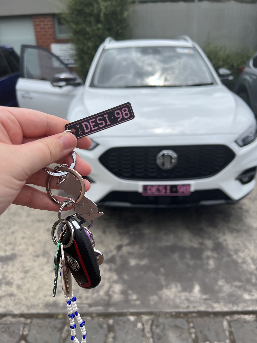 Customer photo review of VIC Classic Licence Plate Custom Keychain
