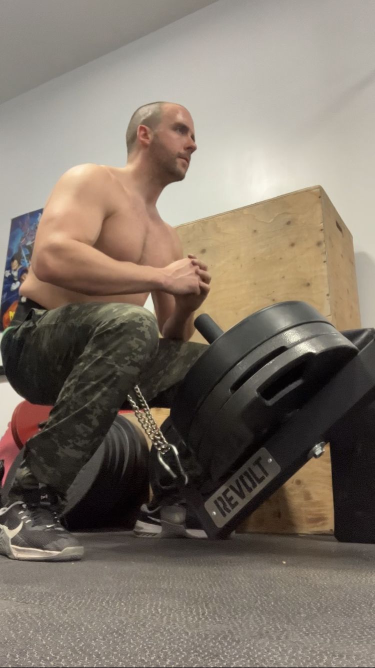 Customer photo review of Belt squat attachment