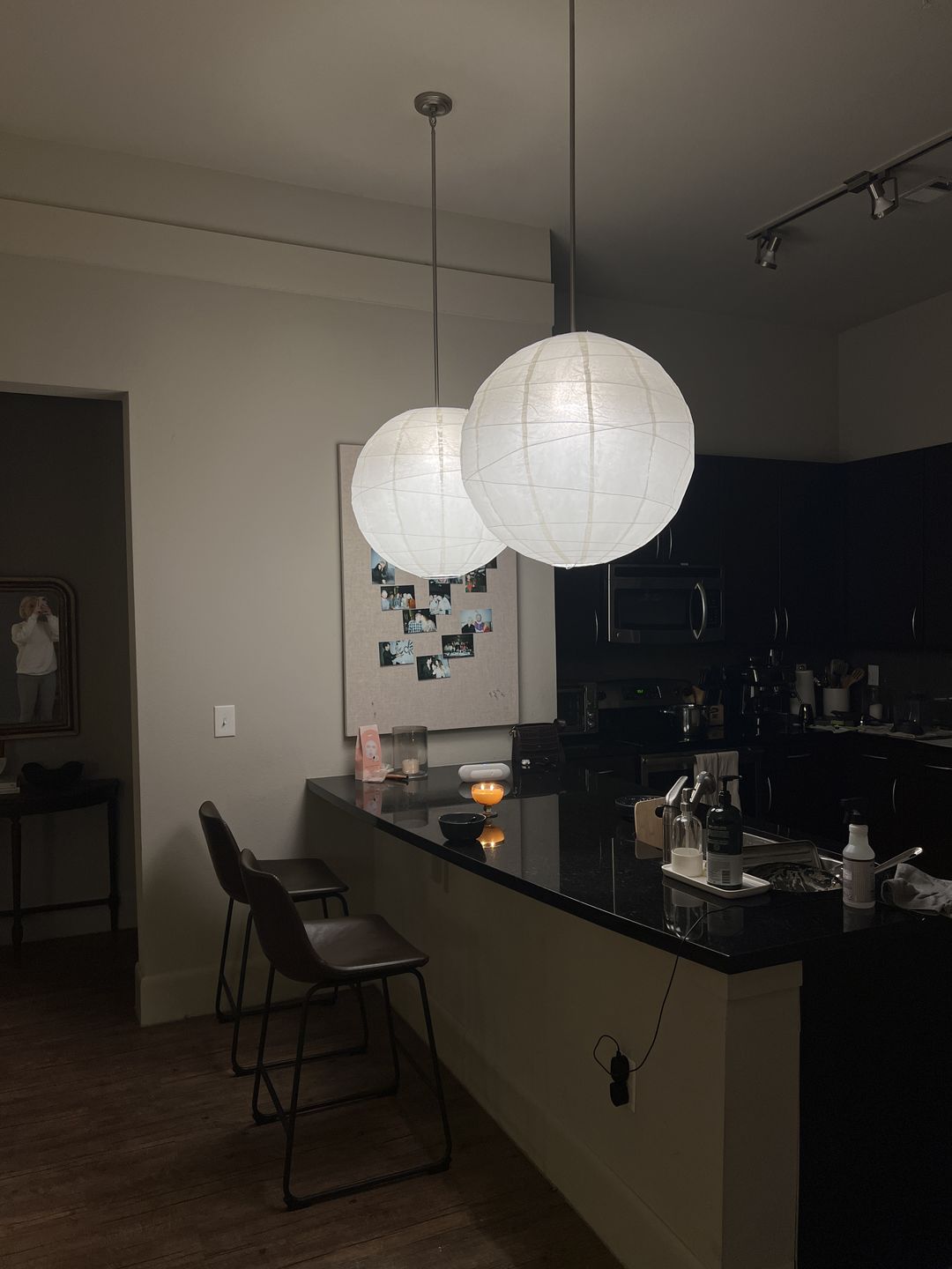 Customer photo review of 24" Beige / Ivory Round Paper Lantern, Crisscross Ribbing, Chinese Hanging Wedding & Party Decoration