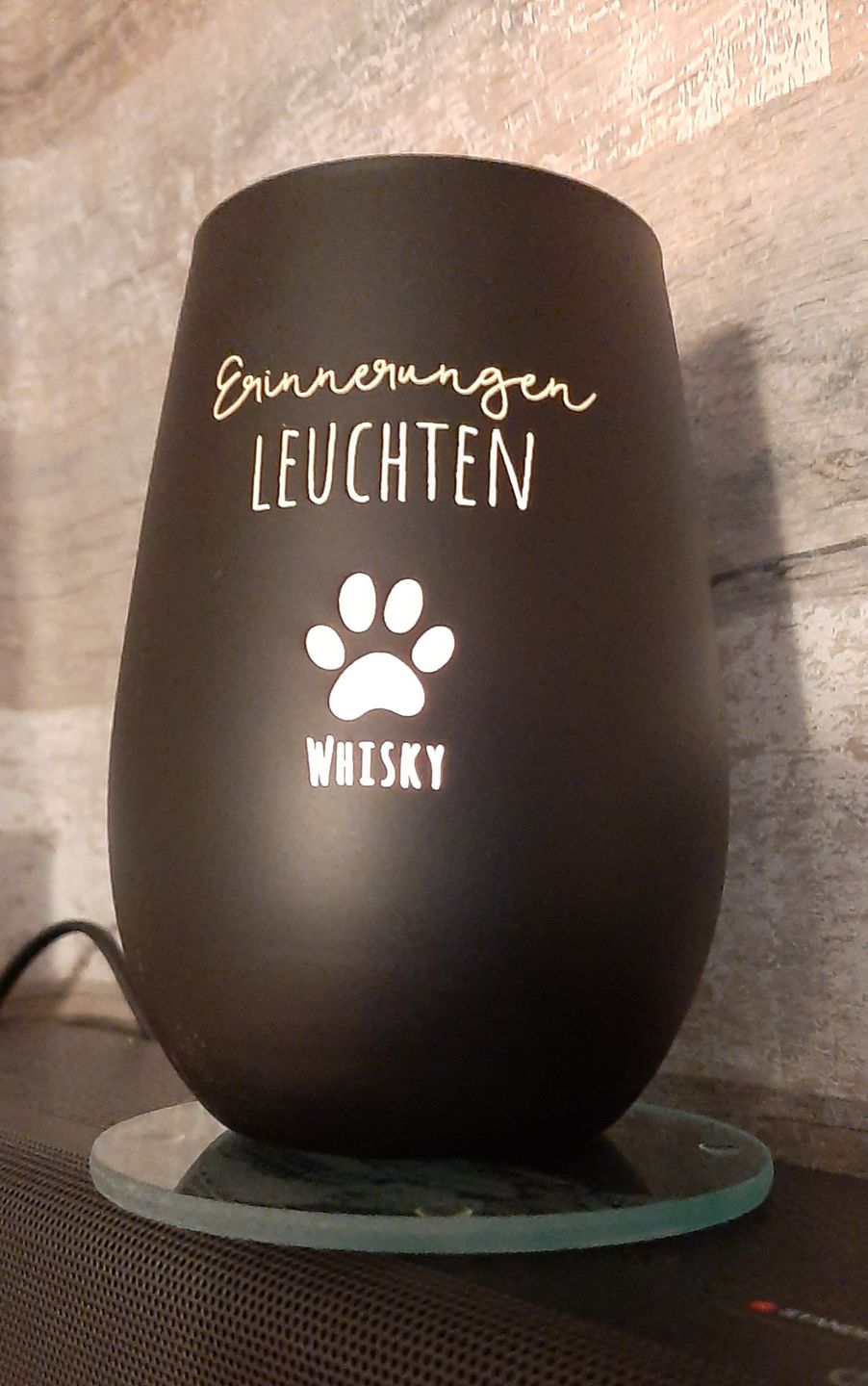 Customer photo review of Erinnerungen leuchten - Individuelles Trauerlicht