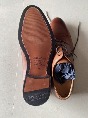 Customer photo review of Classic Cap Toe Oxfords - Caramel