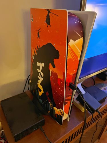 Customer photo review of King Kaiju - PS5 Console Skin