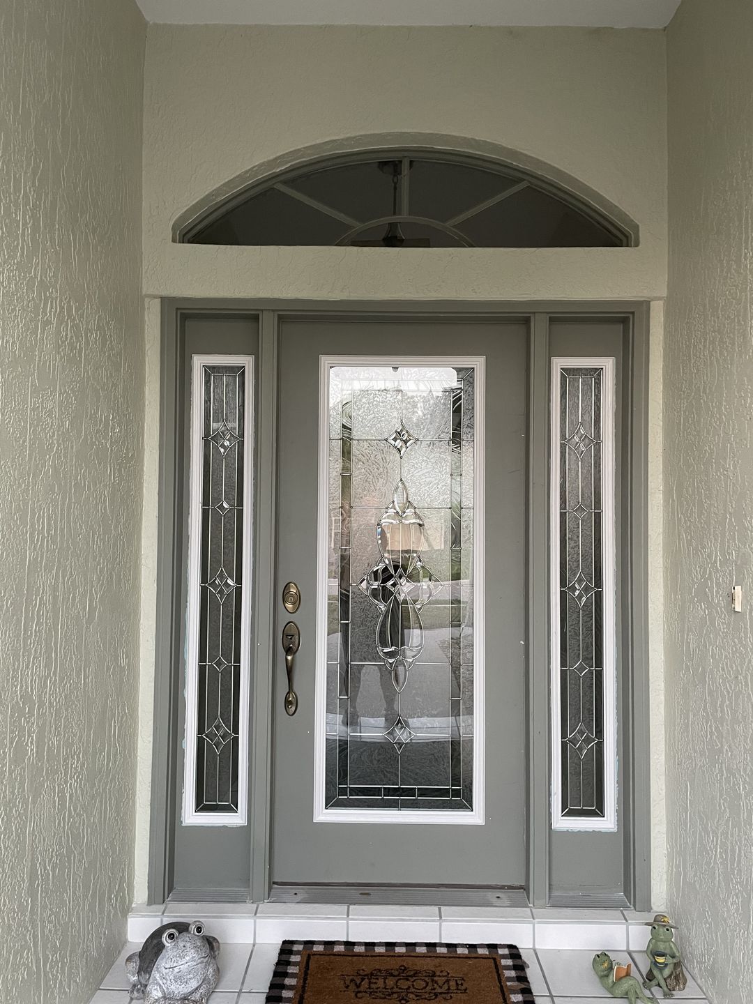 Customer photo review of Wexford Glass and Frame Kit (Full Sidelite 9" x 66" Frame Size)