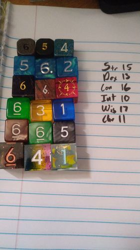 Customer photo review of Mystery DnD D&D Dice Set Mystery Box