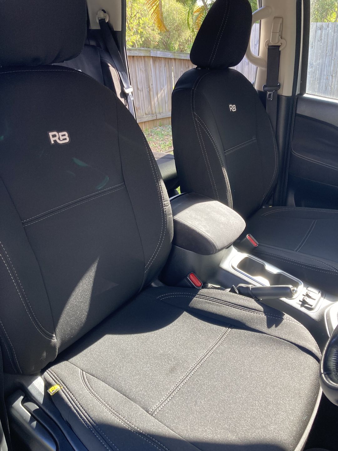 Customer photo review of Nissan Navara NP300 Series 3 & 4 Neoprene 2x Front Seat Covers (Available)