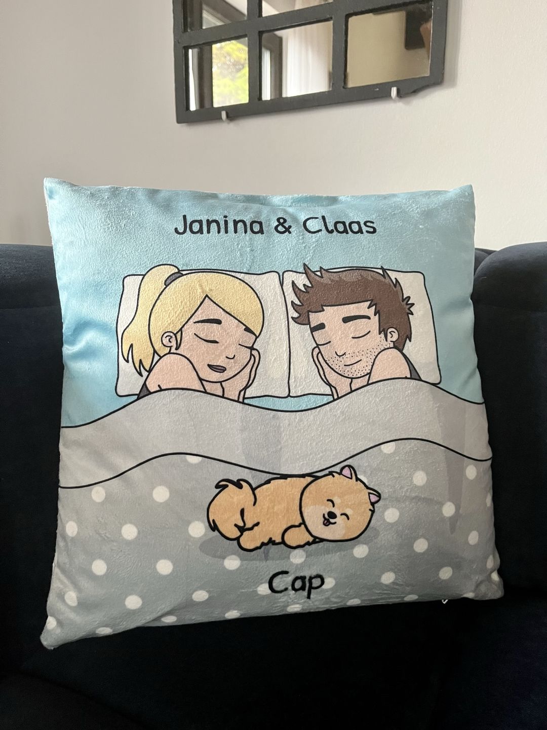 Customer photo review of Kuschelzeit mit Fellnasen - Individuelles Kissen