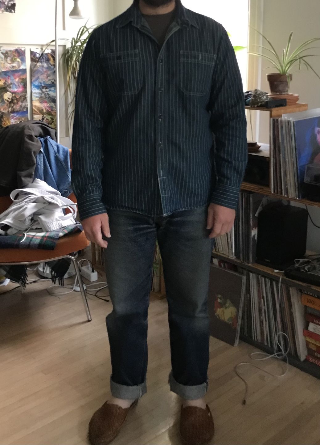 Customer photo review of 9 oz Wabash Vent Hole Work Shirt