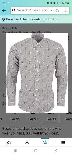 Michael S. review of PLATINUM SHIRT - Black and white Diamond Print - RSW-617 image 1 out of 1