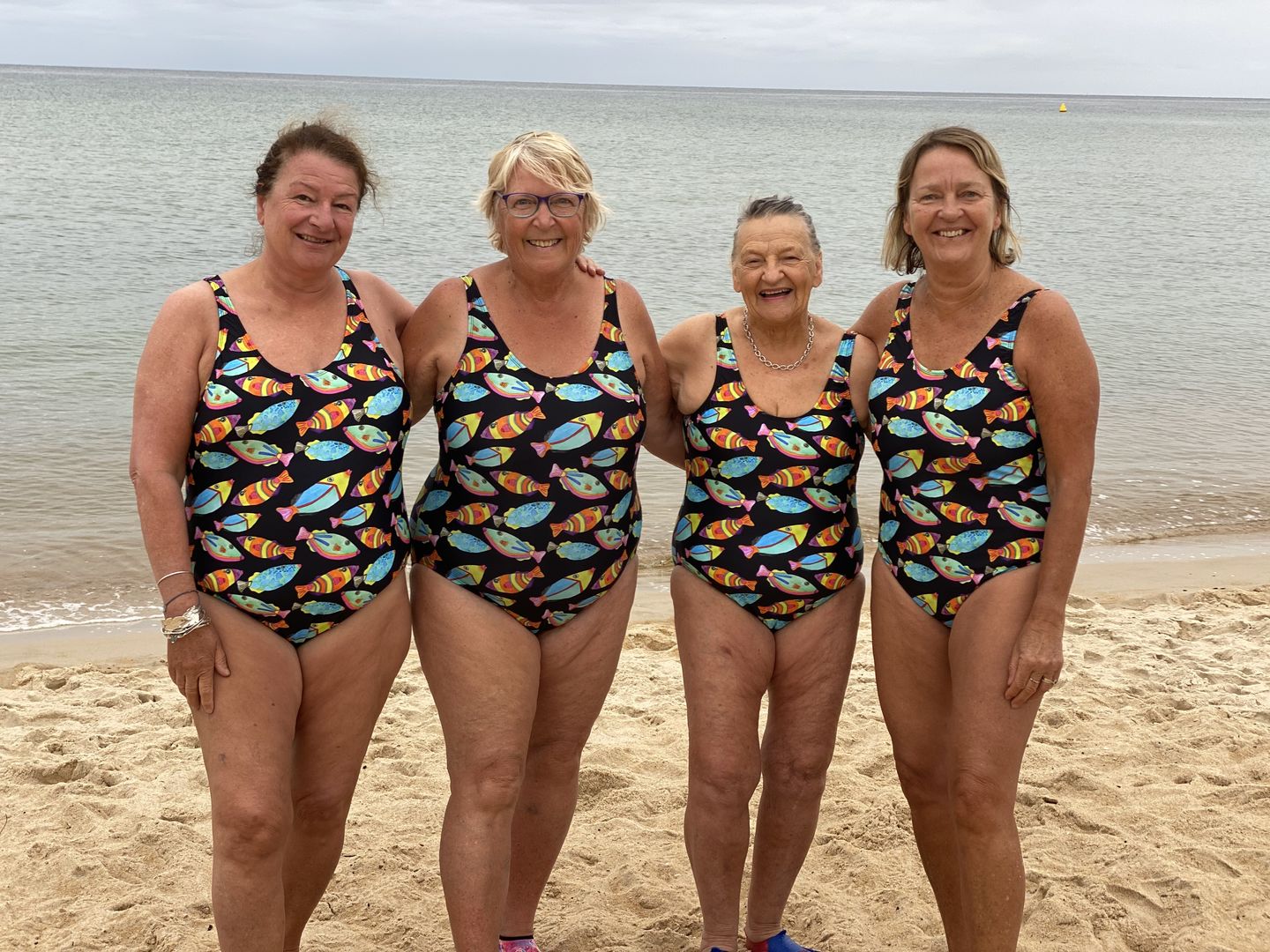 Customer photo review of Neon Fish Women's One Piece Sleeveless Swimmers