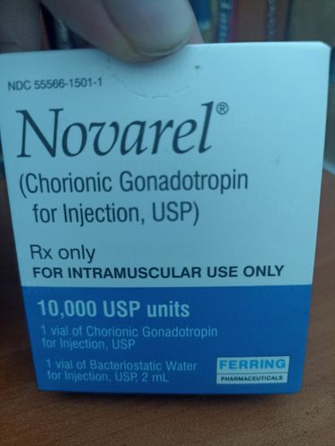 Customer photo review of NOVAREL Hormona Cronica Gonadotropina 10,000 UI