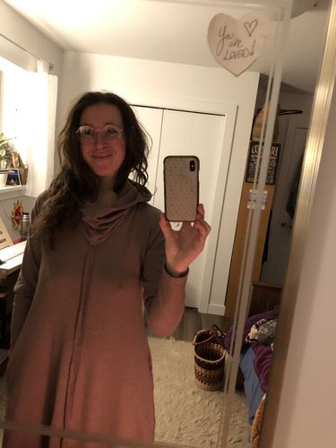 Customer photo review of Arbutus Dress - French Terry