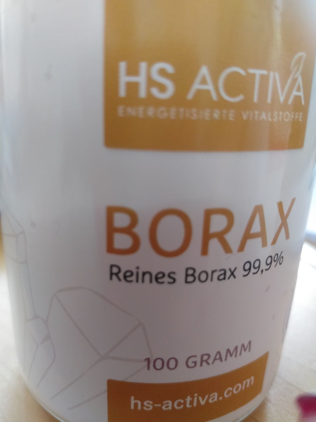 Customer photo review of Borax I Pharmazeutische Reinheit 99,9% I 100 Gramm