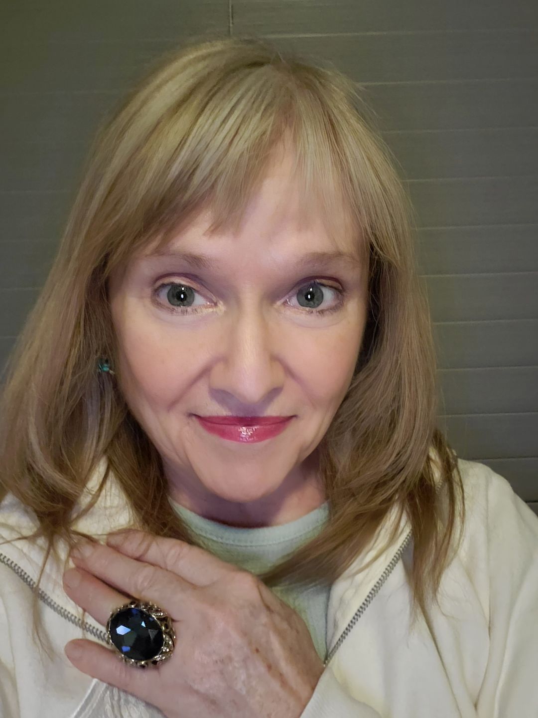 Customer photo review of HEIDI DAUS® "Dare To Wear" Oversized Crystal Cocktail Statement Ring
