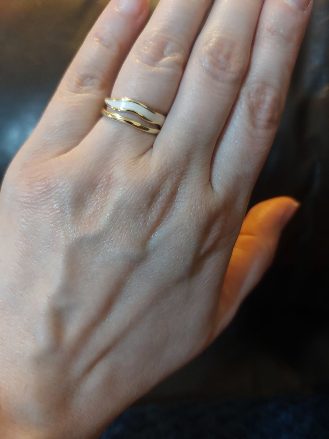 Customer photo review of Layered Sahara Gold Ring