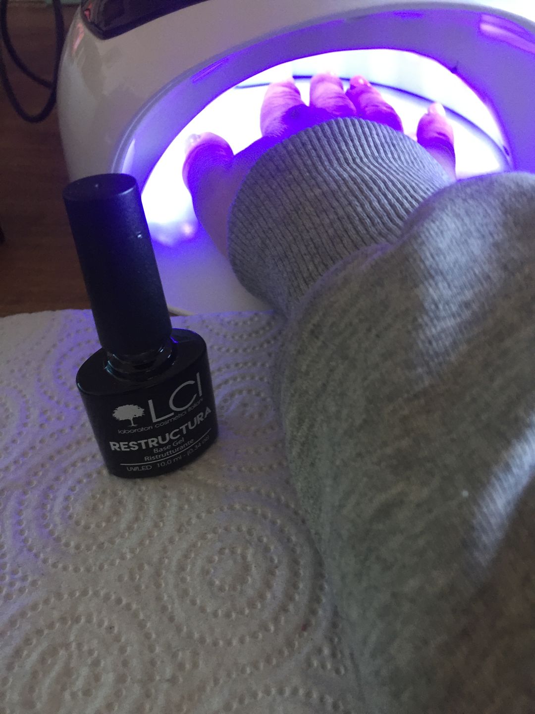 Customer photo review of Base Restructura - 10 ml Trasparente LCI