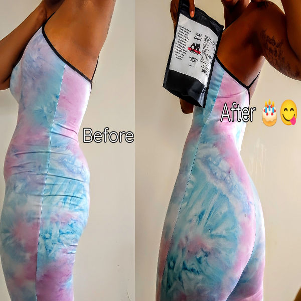 Customer photo review of "Get Thick" Weight Gain Powder