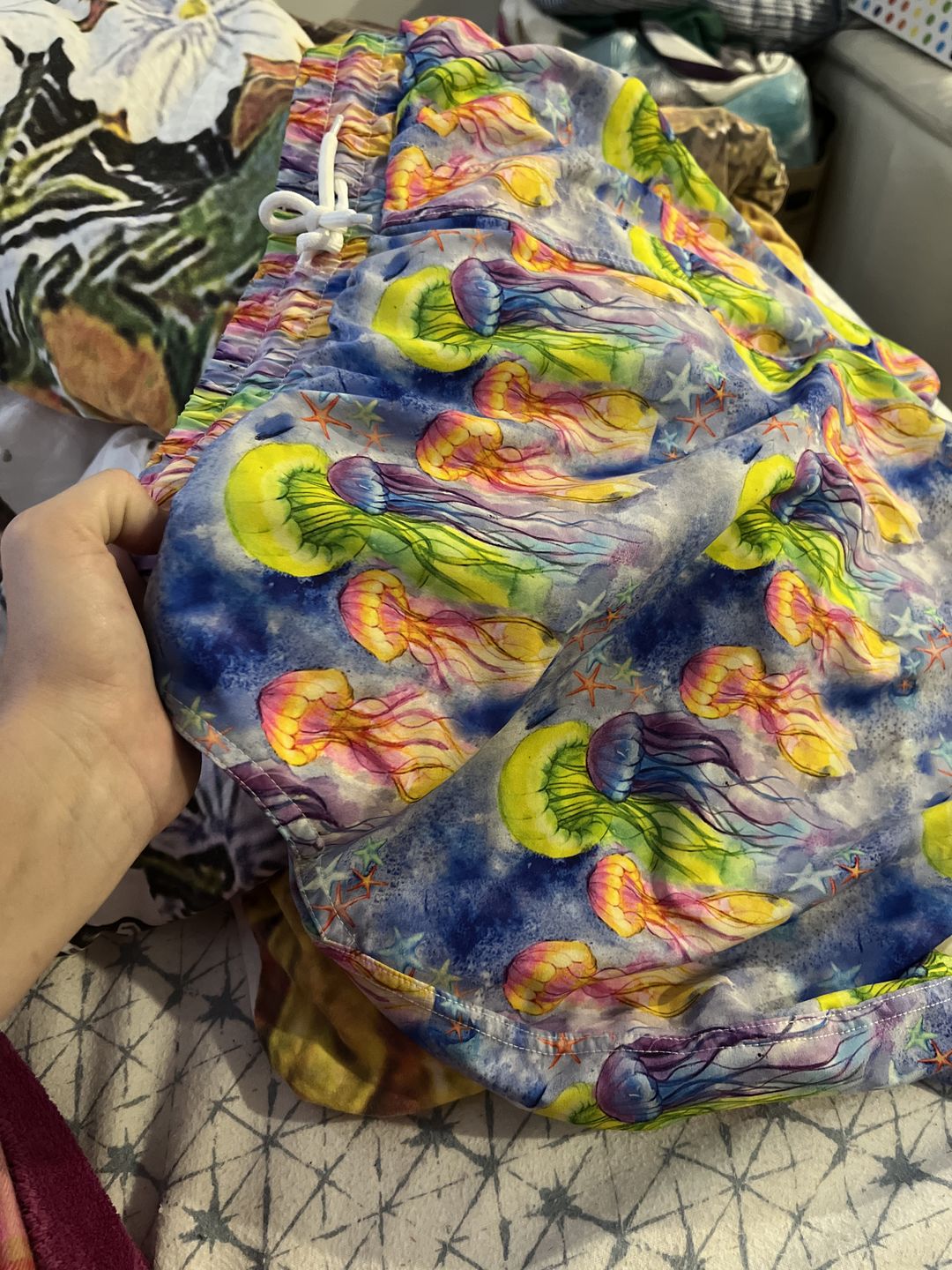 Customer photo review of Fluro Jellyfish Men's Boardshorts