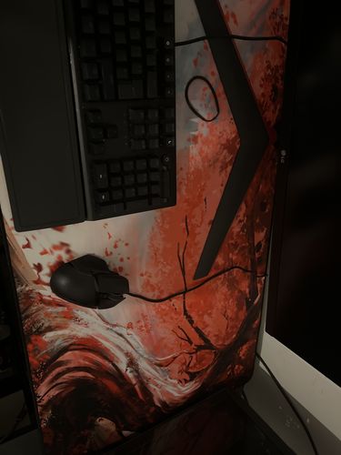 Customer photo review of Cherry Blossom Mousepad