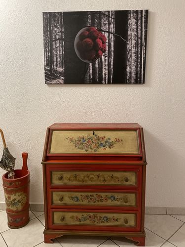 Customer photo review of Leinwandbild Schwarzwald mit traditionellem Bollenhut Querformat