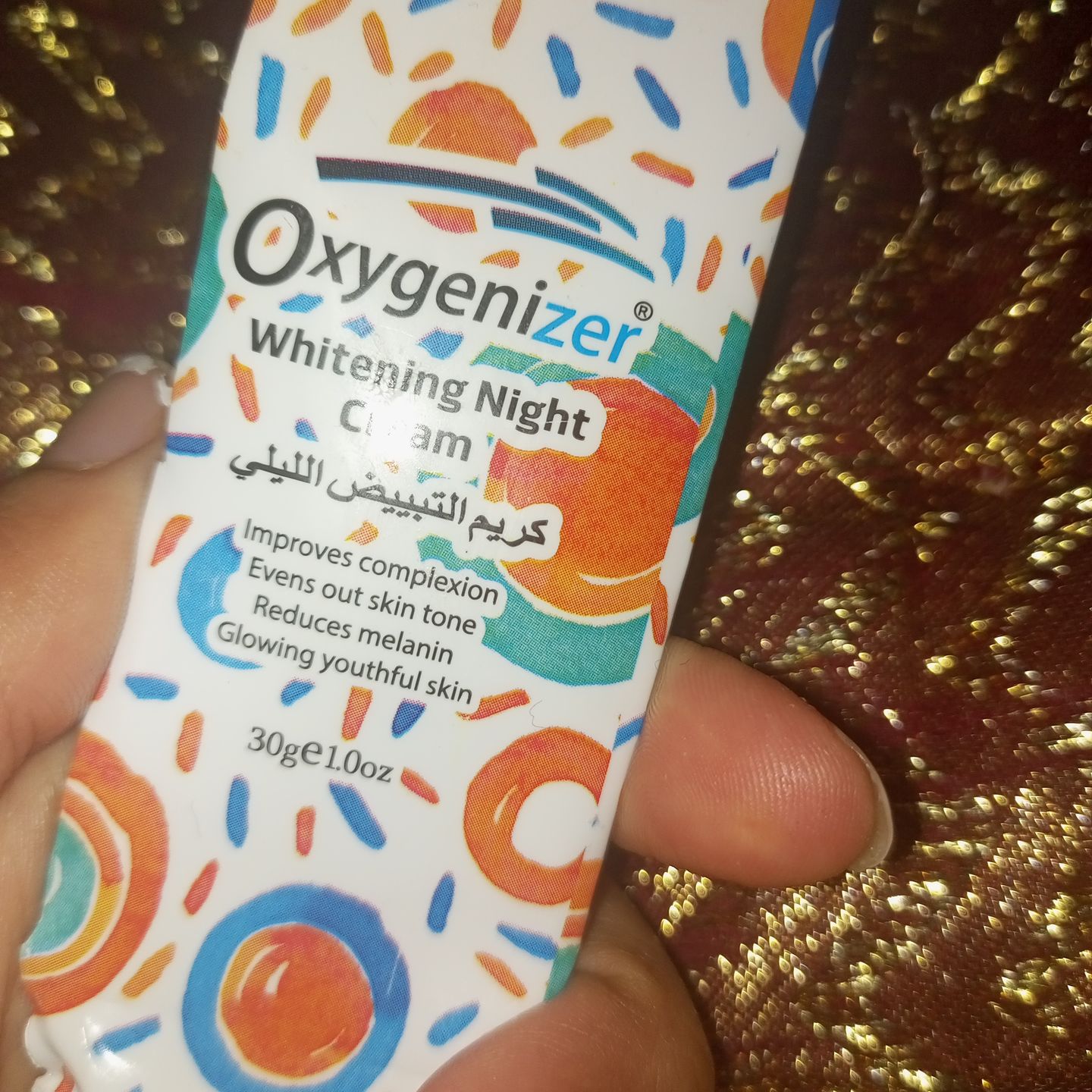 Customer photo review of Cream For Skin Whitening – Oxygenizer