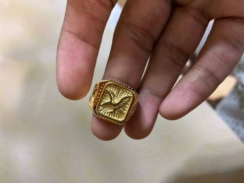 Customer photo review of Men’s Black Falcon Ring