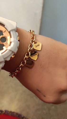 Customer photo review of Link Bracelet with rose box