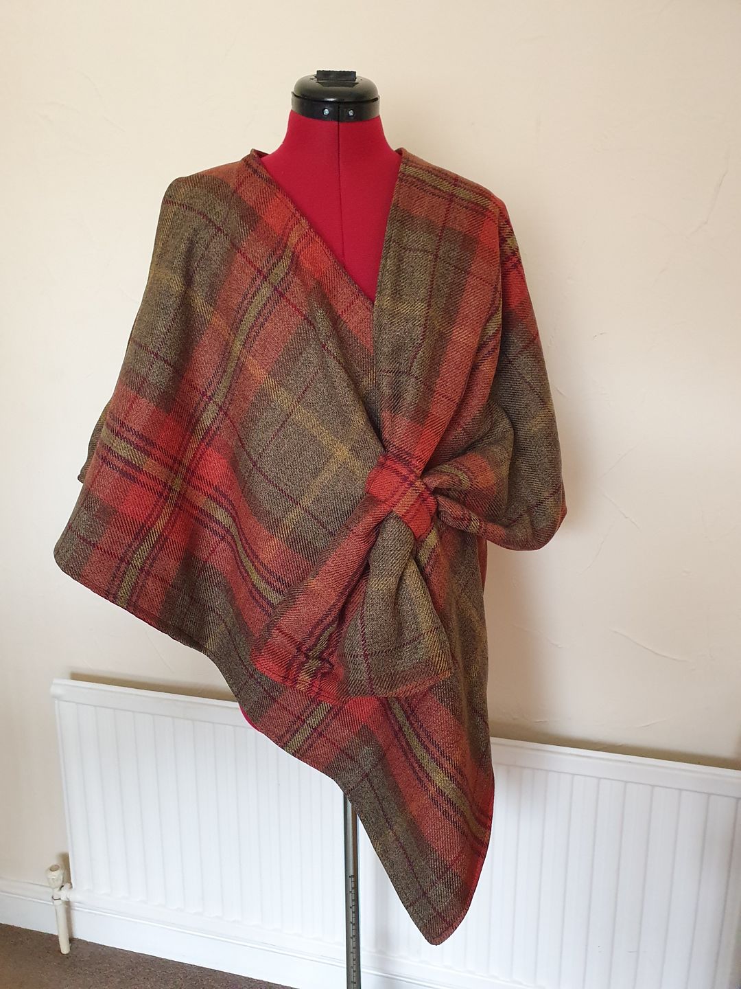 Customer photo review of Tartan Wool Touch Fabric